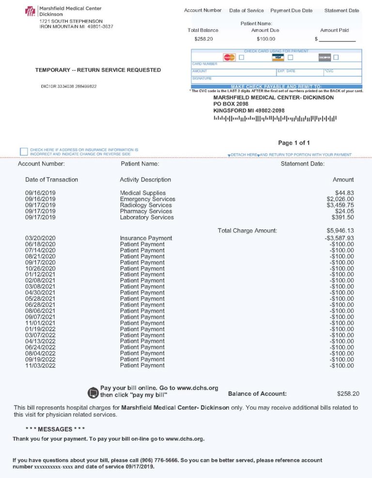 new billing statement