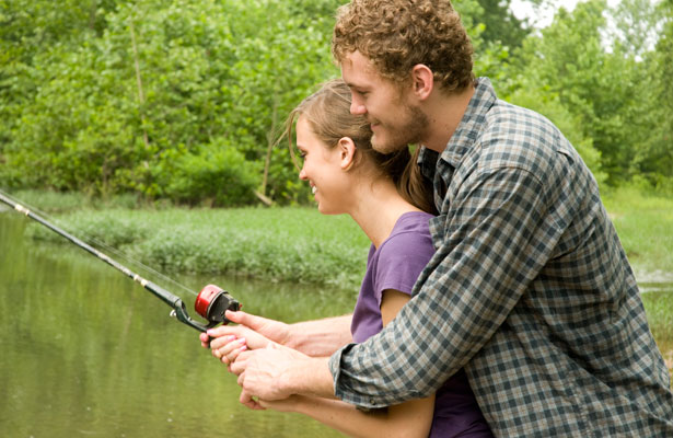 couple fishing